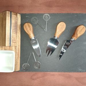 Slate Cheese Board Set 9 Pieces mother's Day